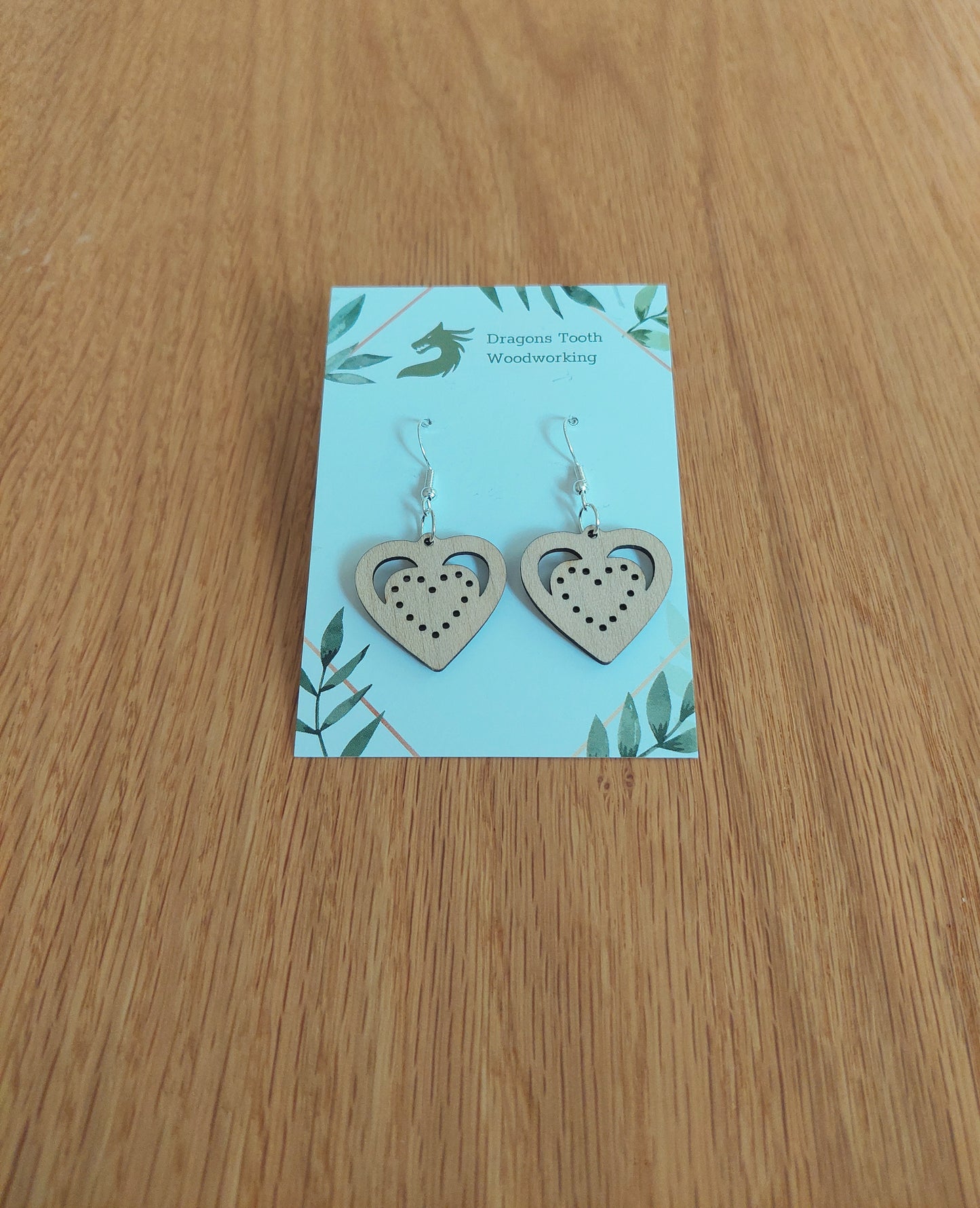 Corduroy Heart Earrings