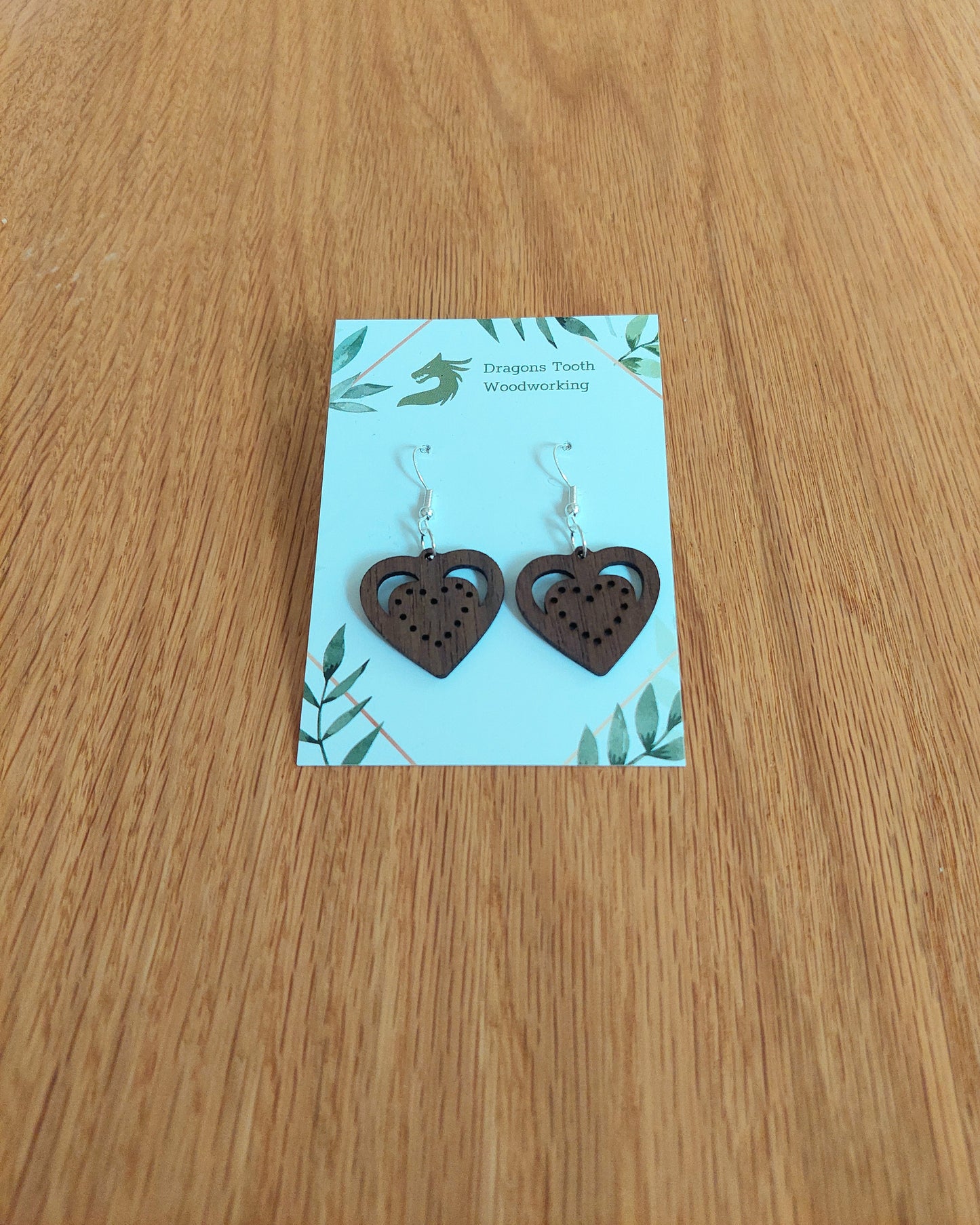 Corduroy Heart Earrings
