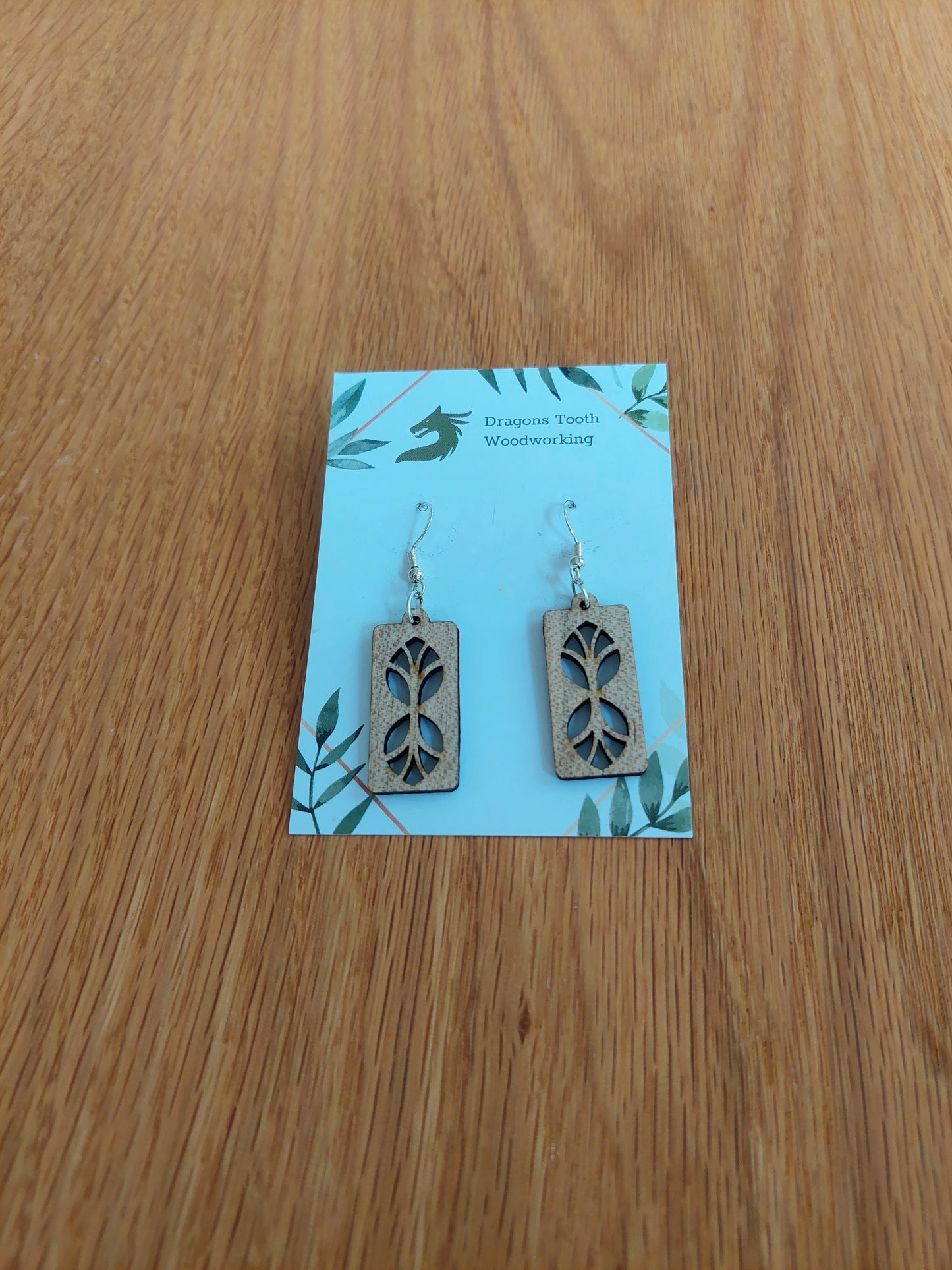 Tree of Life Rectangular Earrings