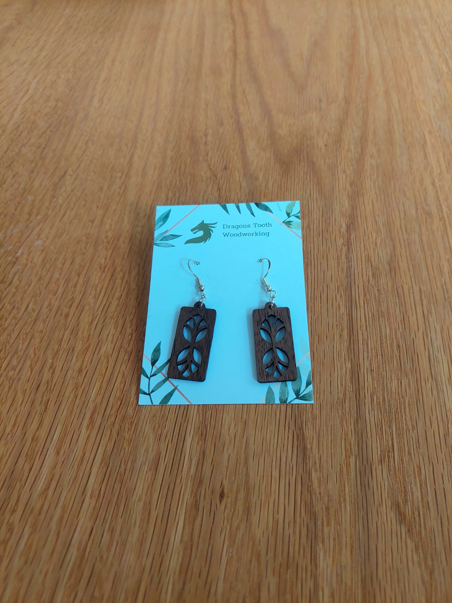 Tree of Life Rectangular Earrings
