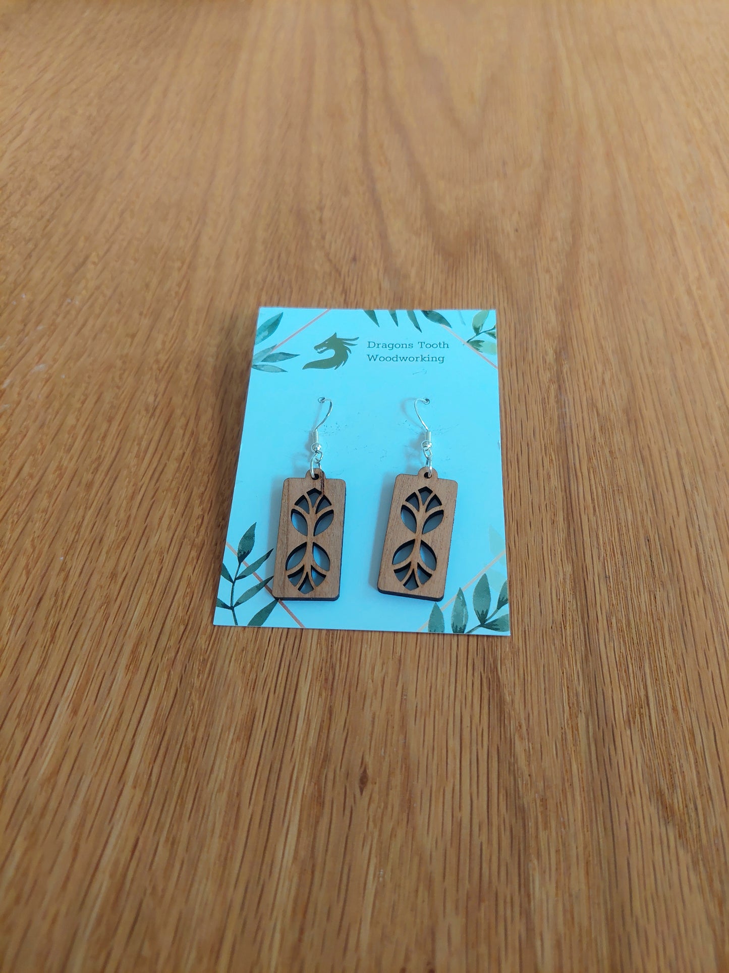 Tree of Life Rectangular Earrings