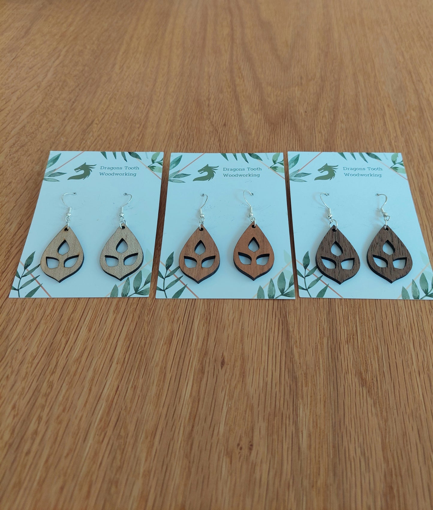 Triple Leaf Earrings