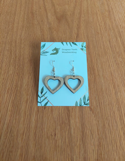 Open Heart Earrings