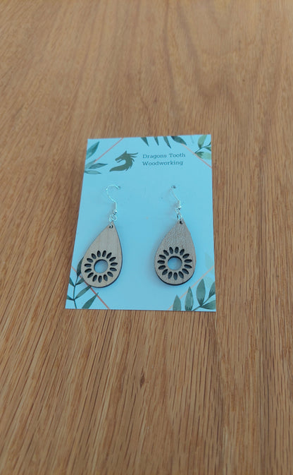 Sunflower Cutout Earrings