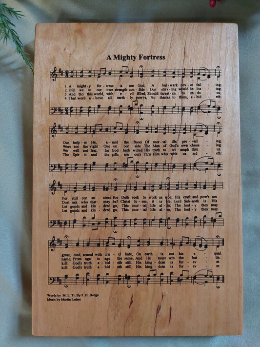 Engraved Hymn on Wood Plaque (Classics)