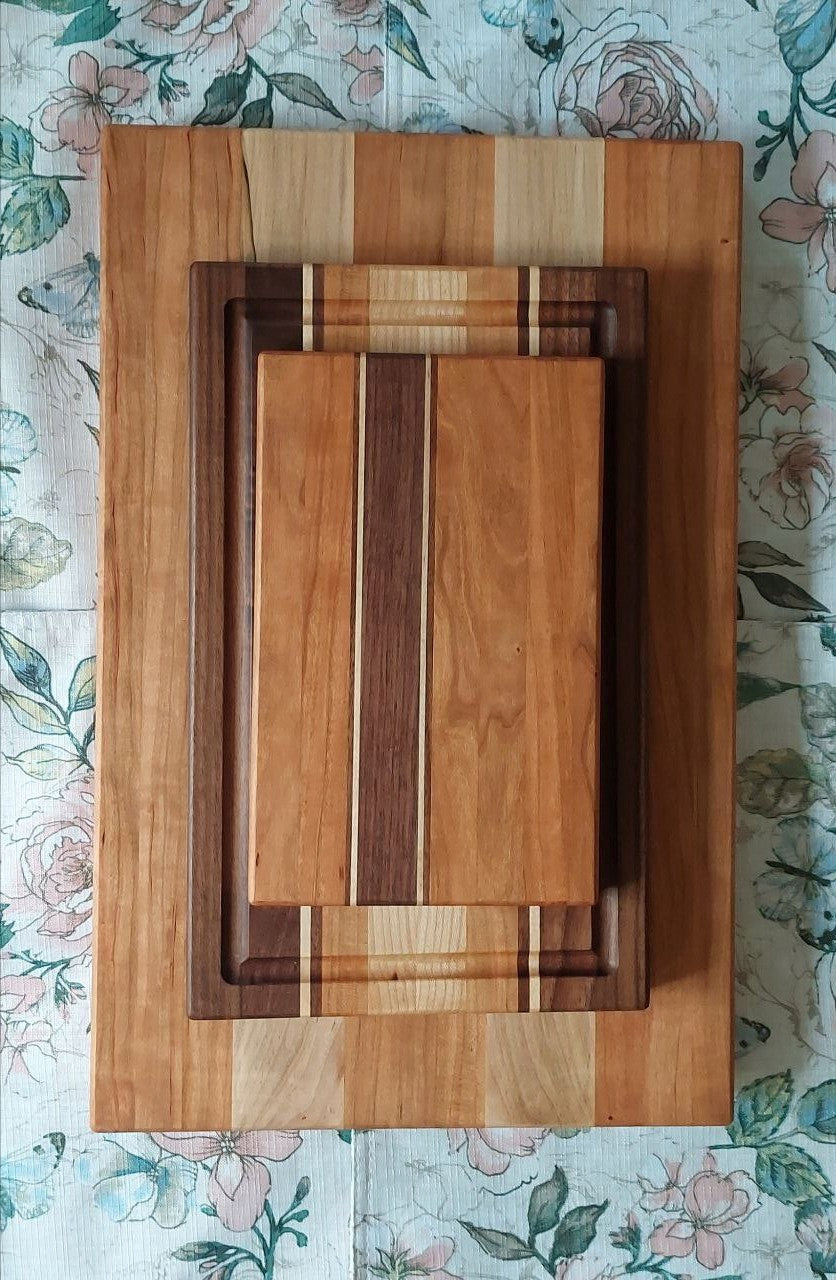 Handcrafted hardwood cutting boards