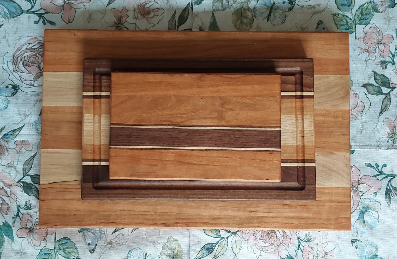Handcrafted hardwood cutting boards